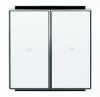 Выключатель жалюзи с фиксацией белый ABB Sky Niessen 2CLA814410A1001|2CLA854400A1101