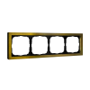Рамка 4-пост Systeme Electric ArtGallery Pure металл ЗОЛОТО GAL312404