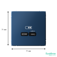 GAL001127 Systeme Electric Schneider Electric ArtGallery цвет аквамарин