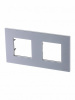 2 постовая рамка серебро ABB Zenit 2CLA227200N1301
