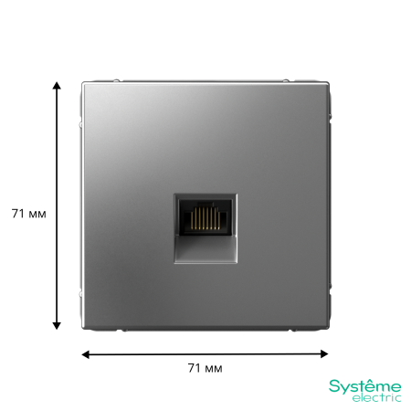 GAL000983 Systeme Electric Schneider Electric ArtGallery цвет сталь