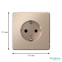 GAL001243 Systeme Electric Schneider Electric ArtGallery цвет песочный