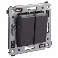 4412101 + 4412101 + 4400802 DKC Avanti черный матовый