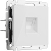 Розетка rj-45 Werkel акрил белый вкладная клемма (W1181041)