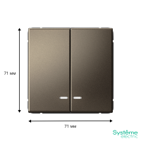 GAL000653 Systeme Electric Schneider Electric ArtGallery цвет мокко