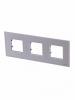 3 постовая рамка жемчужное стекло ABB Zenit 2CLA227300N3501