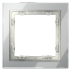 Рамка стеклянная на 1 пост Voltum S70 сталь глянцевая (VLS110105)