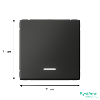 GAL001413 Systeme Electric Schneider Electric ArtGallery цвет базальт