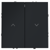 Выключатель для жалюзи 10А Voltum S70 графит Soft touch пластик (VLS020707)