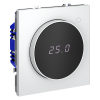 Терморегулятор электронный с индикацией с датчиком для теплого пола Voltum S70 пластик/стекло белая Soft touch (VLS070102)