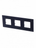 3 постовая рамка графит стекло ABB Zenit 2CLA227300N3801