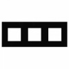 3 постовая рамка черный квадрат DKC Avanti 4402906