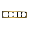 Рамка 5-пост Systeme Electric ArtGallery Pure металл ЗОЛОТО GAL312405