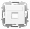 Интернет розетка rj45 UTP cat 5e белый ABB Sky Niessen 2CLA201850A1001|2CLA851810A1101