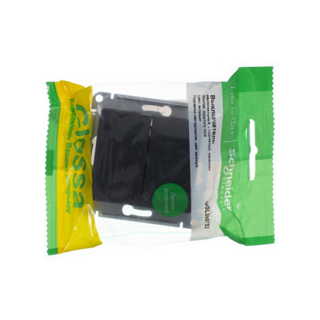 GSL000753 Systeme Electric Schneider Glossa антрацит