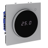 Терморегулятор электронный с индикацией с датчиком для теплого пола Voltum S70 пластик/стекло серый Soft touch (VLS070116)