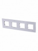 4 постовая рамка серебро ABB Zenit 2CLA227400N1301
