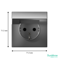 GAL000946 Systeme Electric Schneider Electric ArtGallery цвет сталь