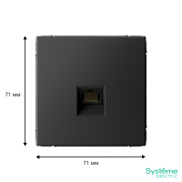 GAL001483 Systeme Electric Schneider Electric ArtGallery цвет базальт