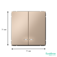 GAL001253 Systeme Electric Schneider Electric ArtGallery цвет песочный