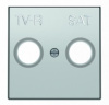 TV спутниковая проходная алюминий ABB Sky Niessen 2CLA815180A1001|2CLA855010A1301