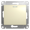 Выключаткль 1-клавишный с подсветкой схема 1 10AX Systeme Electric Glossa, бежевый GSL000213