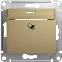 Выключатель карточный Systeme Electric Glossa, титан GSL000469