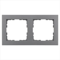 Рамка G-Classic 2-постовая, цвет Алюминий Jasmart G1002S