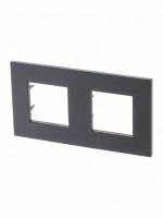 2 постовая рамка антрацит ABB Zenit 2CLA227200N1801