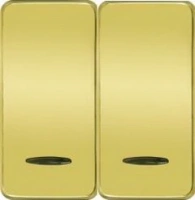 Выключатель двухклавишный с подсв.10А Fede FD04313OBx2 | FD16039-1x2 | FD16505x2 | FD16-BAST