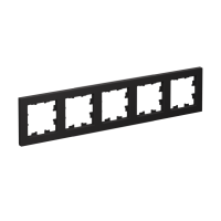 Рамка 5-постовая универсальная Systeme Electric AtlasDesign, карбон ATN001005