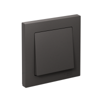 Выключатель 1-клавишный Systeme Electric Atlas Design 10АХ, БАЗАЛЬТ ATN001412