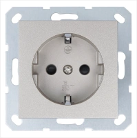 Розетка SCHUKO© с защитными шторками 16A 250V~ 2P+T, цвет шампань Jasmart G5501CH