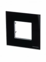 1 постовая рамка черное стекло ABB Zenit 2CLA227100N3101