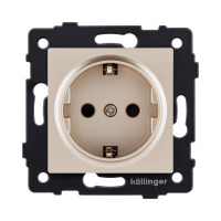 Розетка штепсельная SCHUKO 16A/250 В, золотой Kollinger REA-002GD для Aspekt, Eleganz, Reflex
