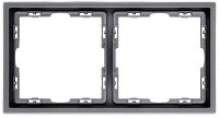 Рамка 2-постовая, серый бархат Brionilux серия Z (ZGR2GY)