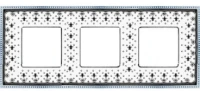 Рамка 3-пост фарфор Fede New Belle Epoque porcelain FD01473NECB