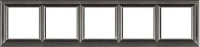 Рамка 5-пост цт. антрацит Jung Eco Profi Deco EPD485AN