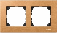 Рамка деревянная 2-постовая Merten M-Elegance Schneider Electric MTN4052-3470, бук
