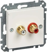 Аудио-розетка Schneider Electric Merten Systeme M, полярно-белый MTN4350-0319