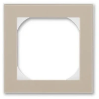 Рамка 1 постовая 55х55 ABB Levit кофе макиато - белый 2CHH015510A4018