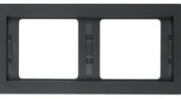 Рамка черная двойная горизонтальная 13637006 Berker K