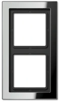 Рамка двухместная цвет хром Jung LS990 GCRD2982