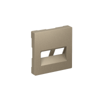 Накладка двойная Systeme Electric AtlasDesign для информационных функций типа Keystone, ШАМПАНЬ ATN000590