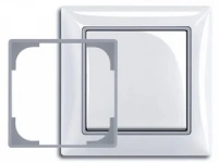 Декоративная вставка серебристая металлик 2516-902-507 ABB ABB Basic 55 2CKA001726A0223