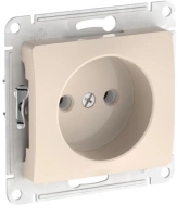 Розетка Systeme Electric Glossa без заземления без шторок, 16А, мех., быстрозажим. клем., БЕЖЕВЫЙ GSL000241S