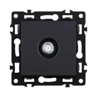 Розетка TV, черный бархат Brionilux серия G (GP020BK)