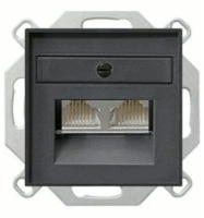 Розетка компьютерная двойная RJ45 6-й кат. GIRA бронза EPUAE8-8UPOK6 | 027028