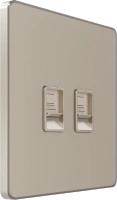 Розетка информационная С/У RJ-45 кат.5e 2-я, Песчаный берег Systeme Electric Infinity (FSE000585)