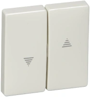 Клавиша для жалюзи 2шт Schneider Electric Merten Antique MTN411519, полярно-белый